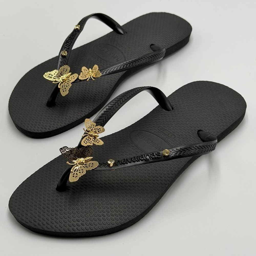 SLCR0018 W's 7/8 Havaianas Butterfly Kisses flip flops / sandals
